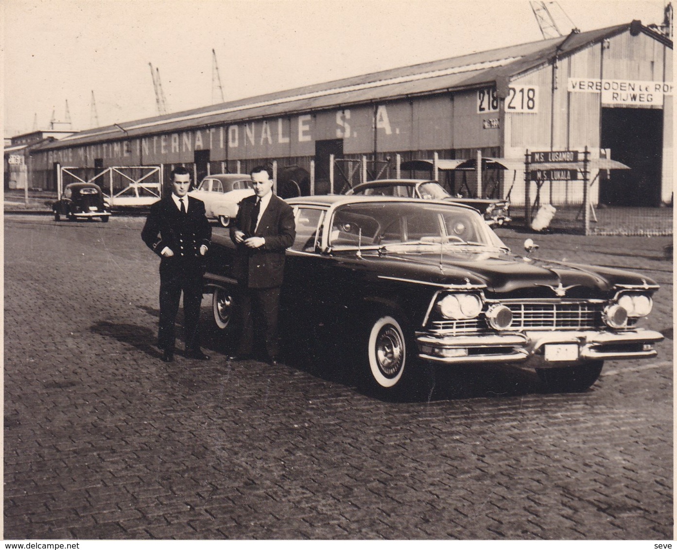 ANVERS Voiture Automobile 1958  Photo Amateur Format Environ 6 Cm X 3,5 - Cars