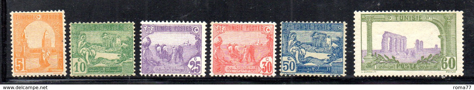 APR1914 - TUNISIA 1921,  Yvert N. 70/75  */*  (2380A) - Nuevos