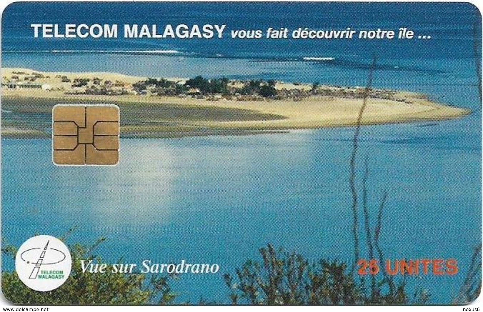 Madagascar - Telecom Malagasy - Vue Sur Sarodrano - 25Units, Chip Solaic, 1.400.000ex, Used - Madagascar