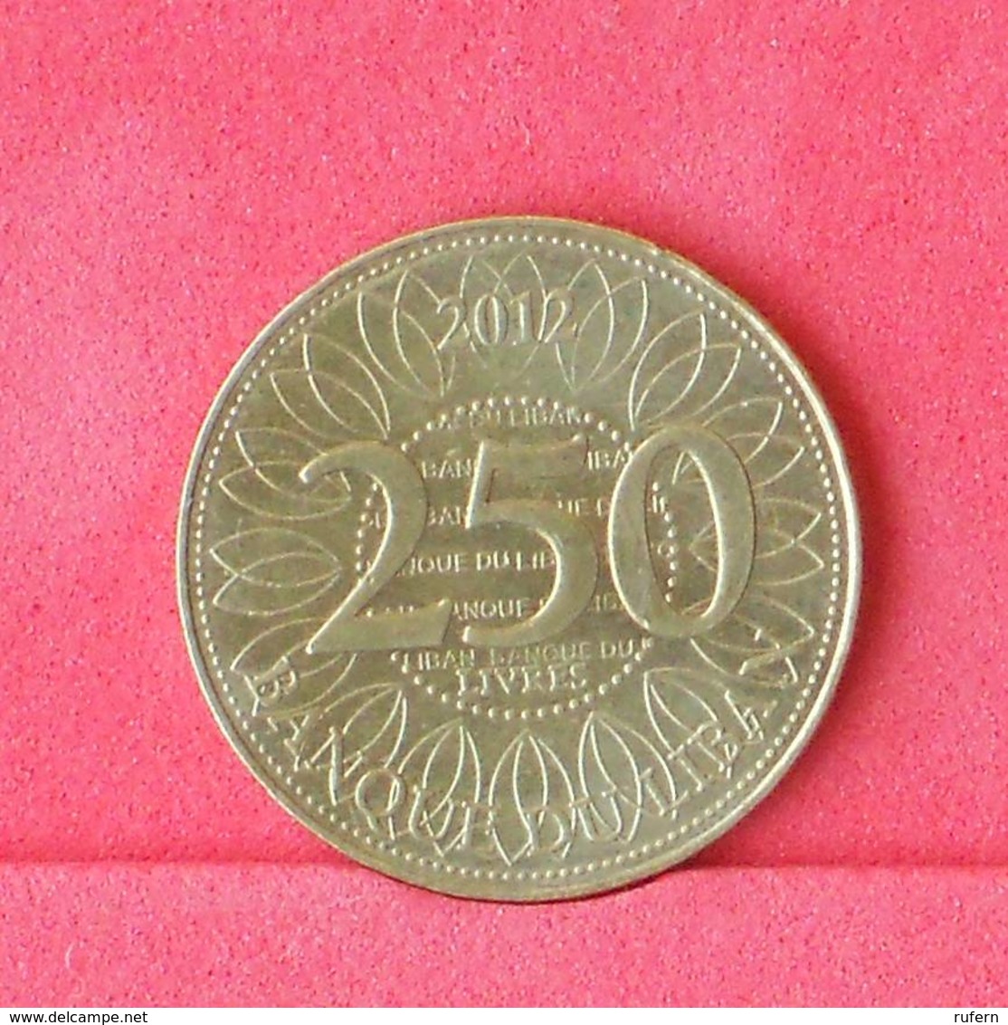 LEBANON 250 LIVRES 2012 -    KM# 36a - (Nº29944) - Liban