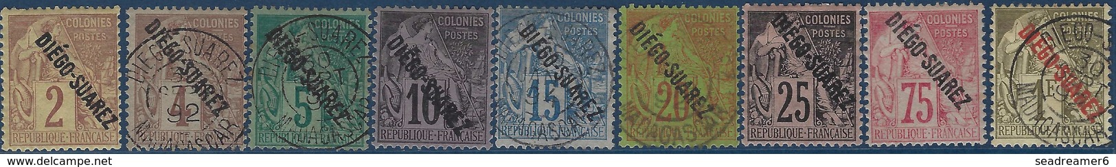 France Colonies Diego Suarez N°14 à 24 Sauf 21 Et 22 Obl Et Neufs TTB - Used Stamps