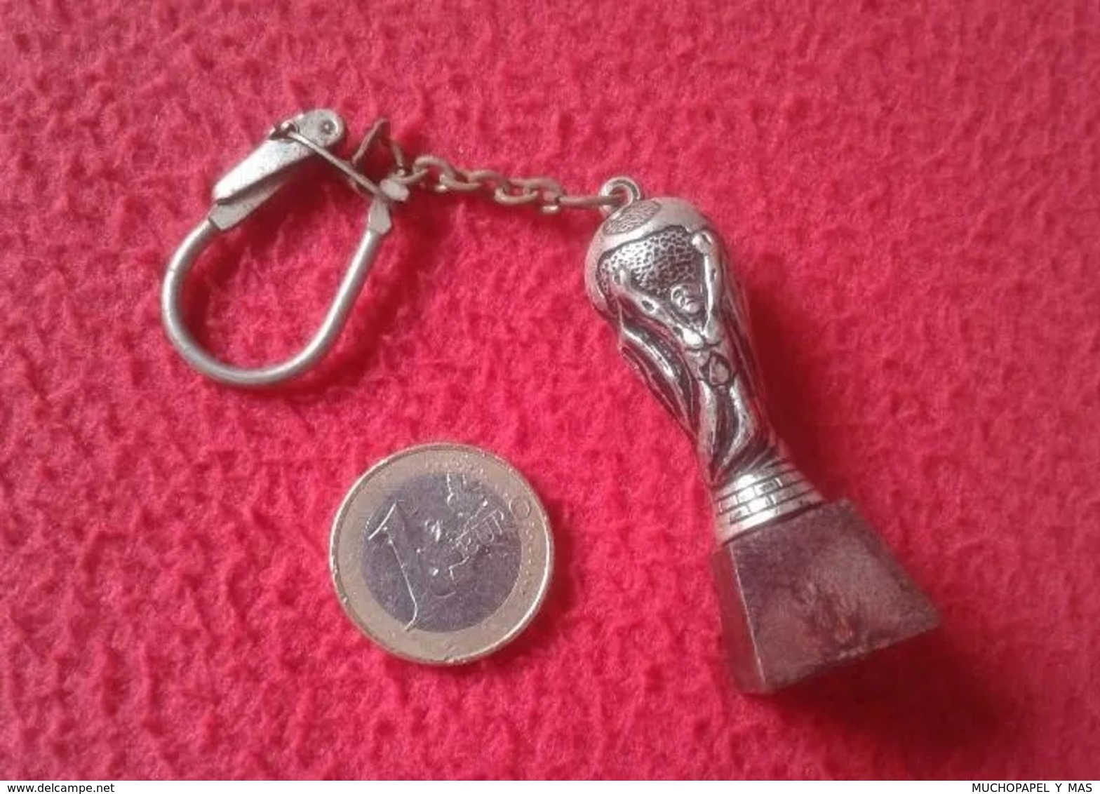 LLAVERO KEYRING KEYCHAIN PORTE-CLÉS COPA DE MUNDO DE FÚTBOL FOOTBALL WORLD CHAMPION CUP CHAMPIONSHIP TROFEO TROPHY VER F - Otros & Sin Clasificación