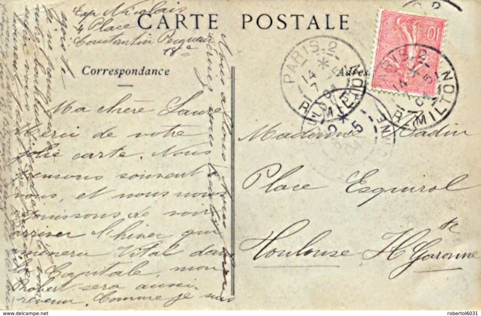 France 1904 Picture Postcard Carte Postale Voyage Du Président De La République Française En Italie - Uomini Politici E Militari