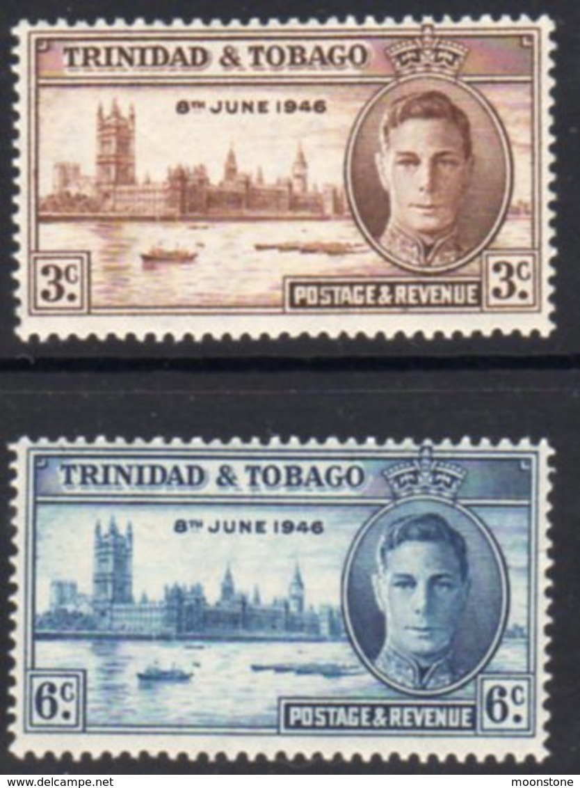 Trinidad & Tobago GVI 1946 Victory Set Of 2, MNH, SG 257/8 - Trinidad & Tobago (...-1961)