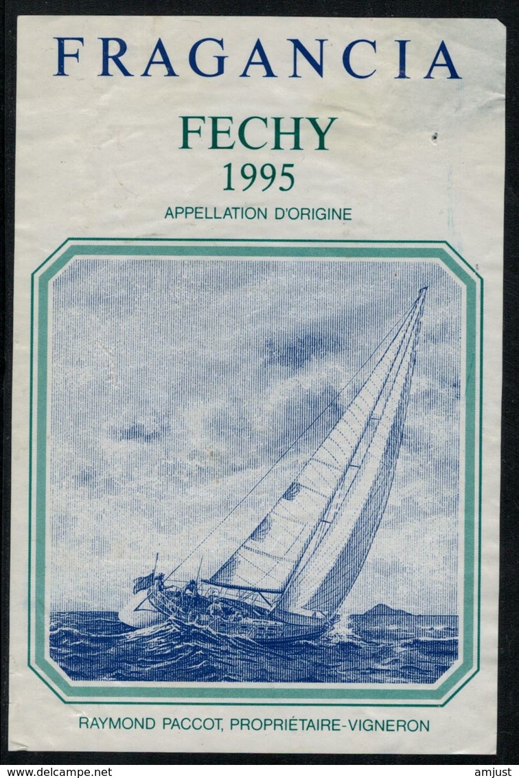 Etiquette De Vin // Féchy 1995, Fragancia - Bateaux à Voile & Voiliers