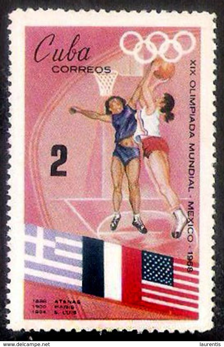 1251  Basketball - 1968 - MNH - No Other Basketball Stamp In The Set - Free Shipping - Cb -   1,85 - Basket-ball