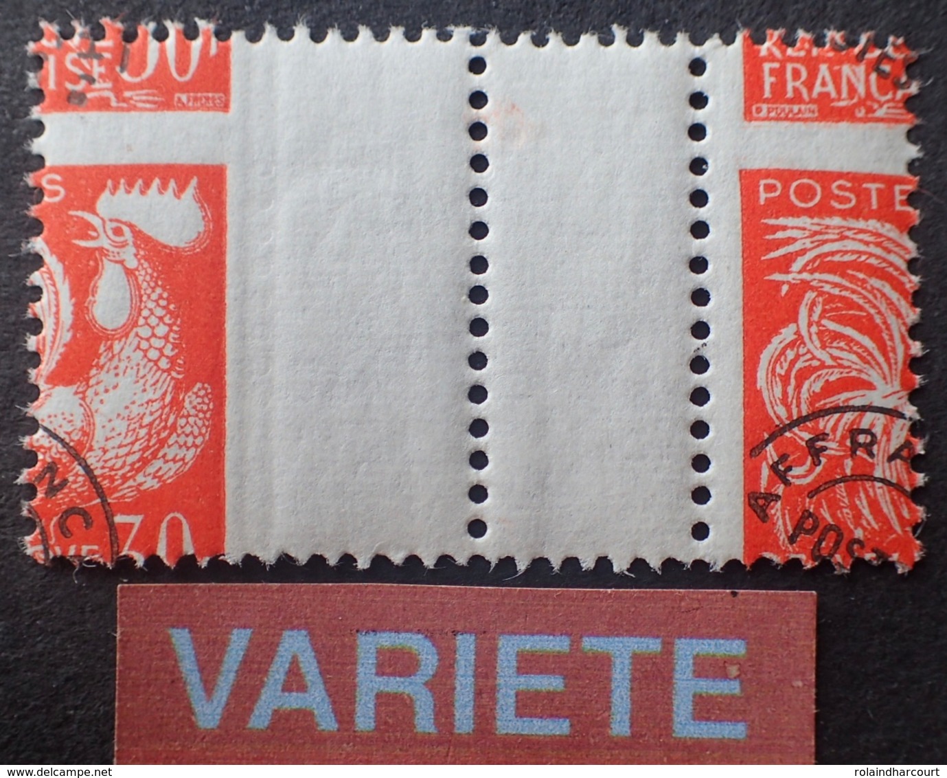 R1615/195 - 1957 - PREO - COQ - N°116a NEUF** - SUPERBE +++ VARIETE ➤➤➤ Piquage à Cheval - Neufs
