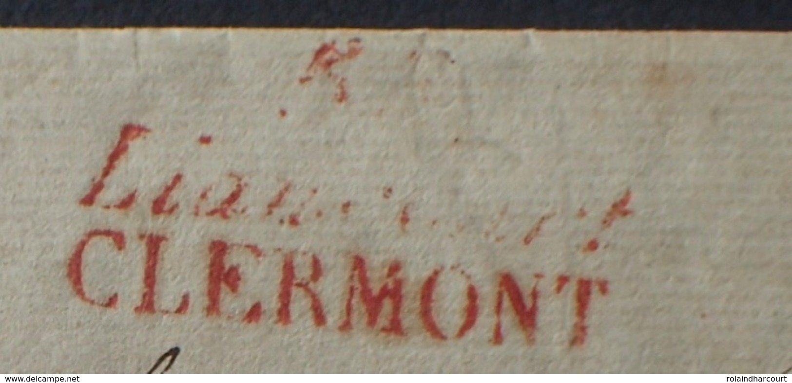 R1615/196 - ✉️ 9 FEVR. 1824 - Liancourt CLERMONT (Oise) à LA ROCHEFOUCAULT (Charente) - MARQUE " 58 Liancourt CLERMONT " - 1801-1848: Précurseurs XIX