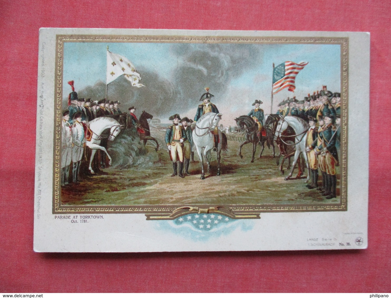 Private Mailing Card  Parade At Yorktown  1781---  Ref 3495 - History