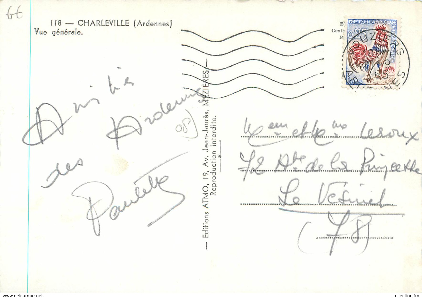 / CPSM FRANCE 08 "Charleville, Vue Générale" - Charleville