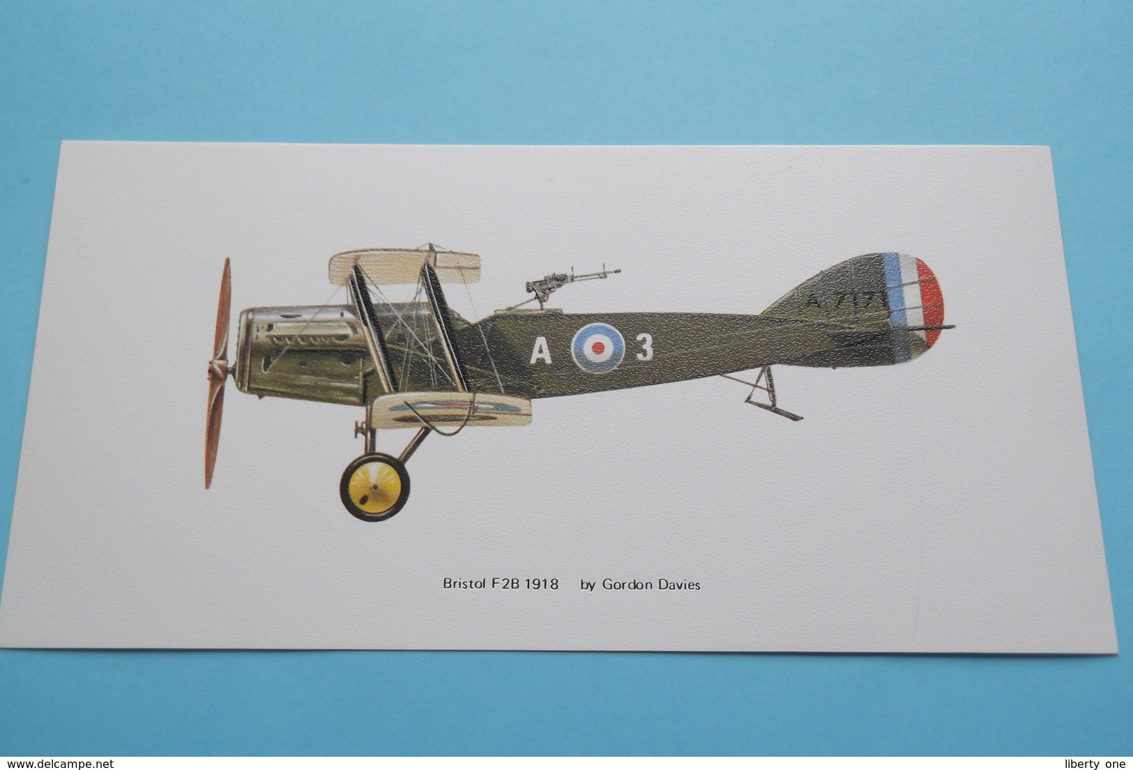 BRISTOL F2B 1918 - By Gordon Davies ( Edit. : Noel Tatt Ltd, Lyminge Kent ) Anno 19?? ( Voir/See Photo ) 20 X 10 Cm.! - 1914-1918: 1ère Guerre