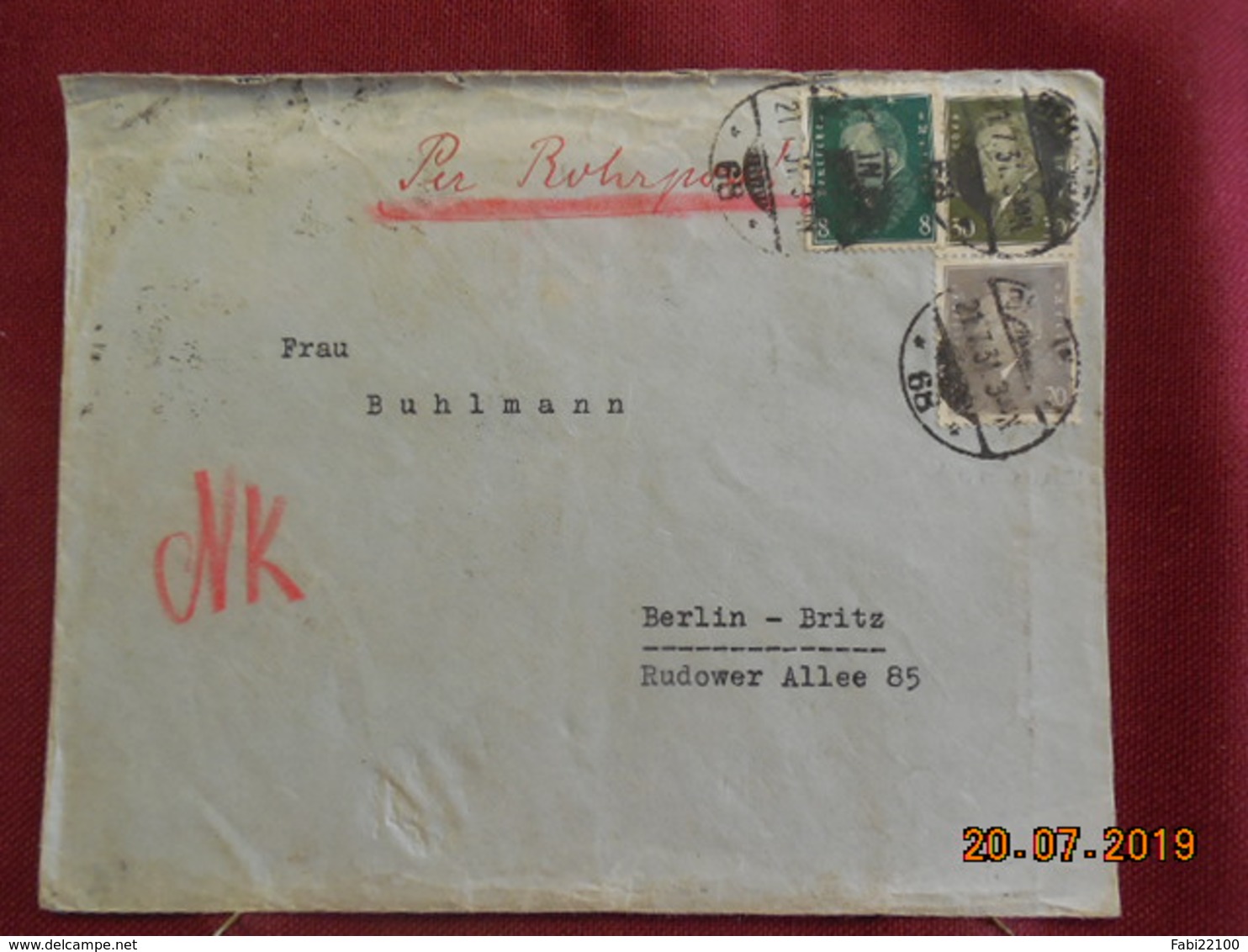 Lettre De 1931 à Destination De Berlin - Briefe U. Dokumente