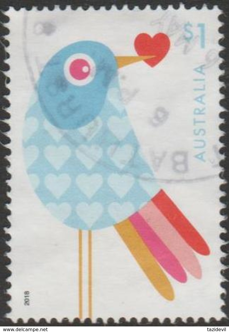 AUSTRALIA - USED 2016 $1.00 With Love - Bird - Oblitérés