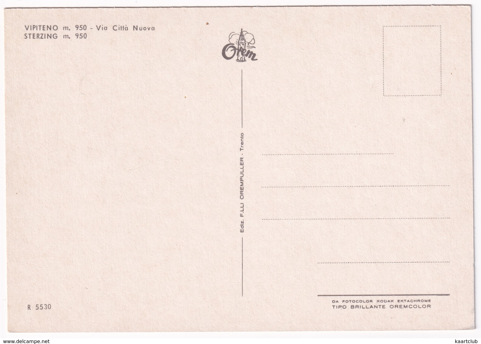 Vipiteno - Sterzing: SIMCA 1501, MERCEDES W115, FIAT 125S, VW T1B-BUS - Via Citta Nuova - (Italia) - Toerisme