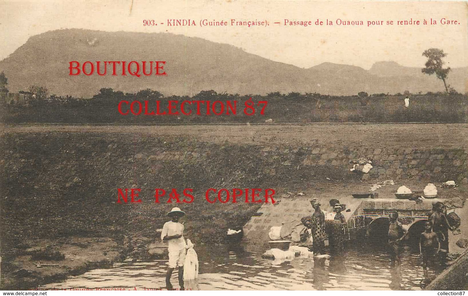 ☺♦♦ GUINEE - KINDIA - LAVOIR < LAVEUSE Au PASSAGE De OUAOUA Pour Se RENDRE à La GARE < N° 903 Edition A. James - French Guinea