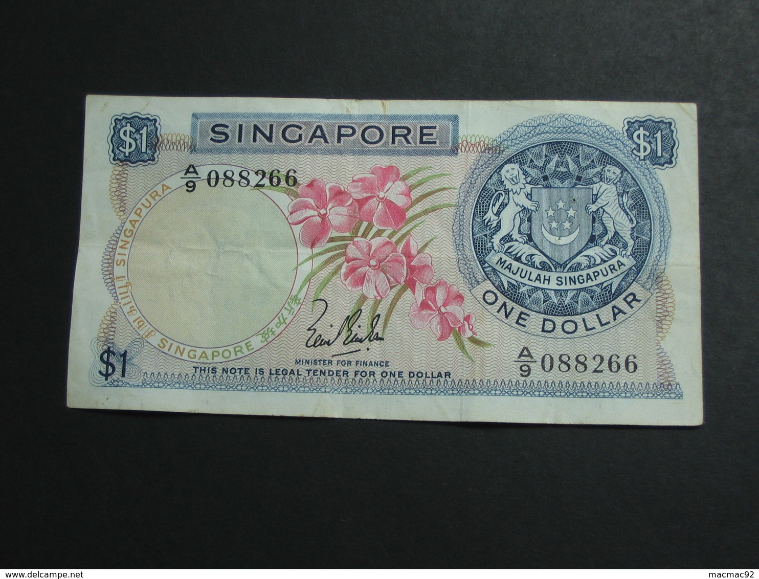 1 One Dollar 1967-1972 - SINGAPORE    **** EN ACHAT IMMEDIAT **** - Singapur