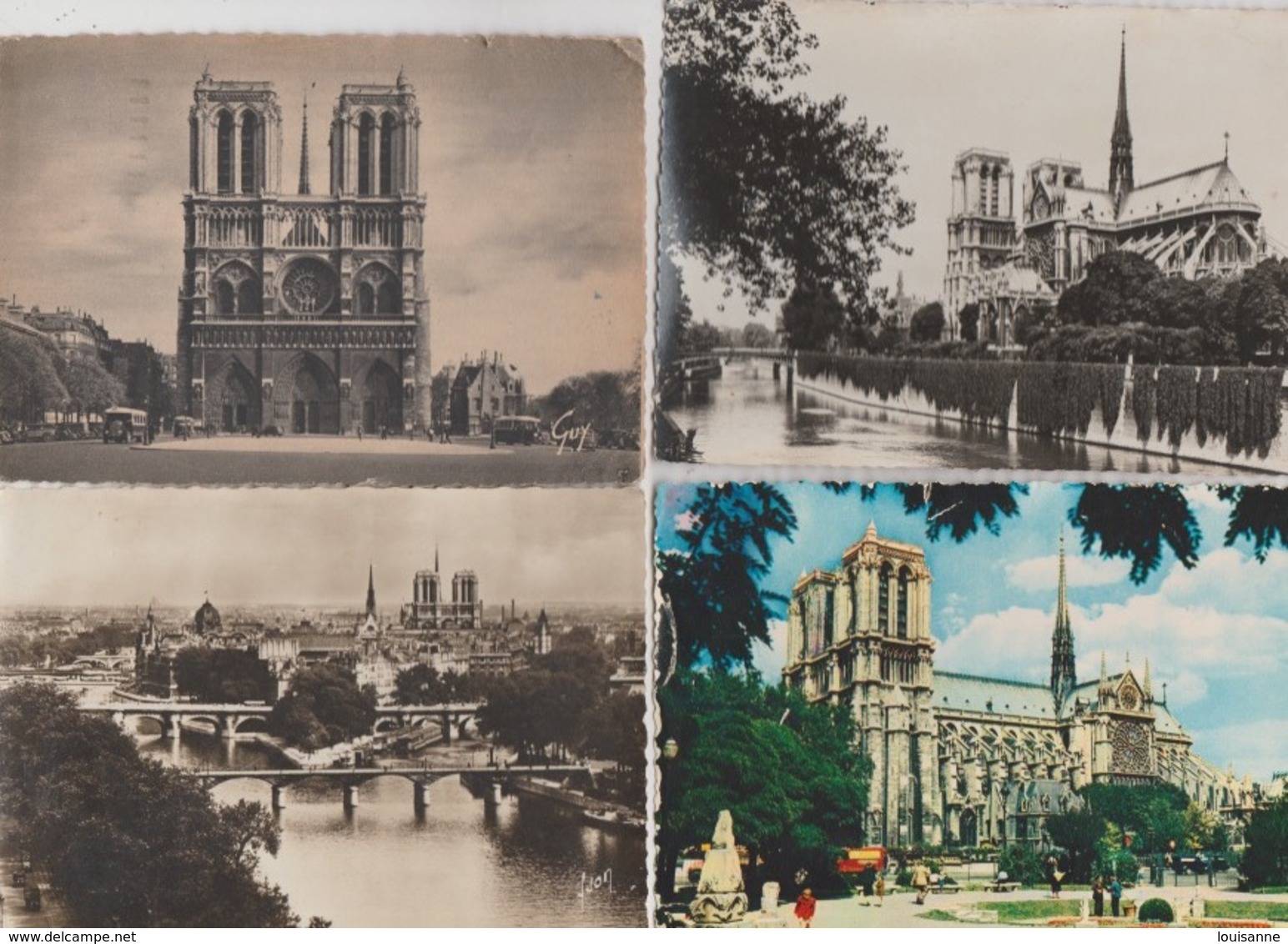 19 / 7  / 51. - LOT DE  11 C P M  DE  NOTRE  DAME  DE  PARIS. ( 75 )Toutes Scanées - Iglesias