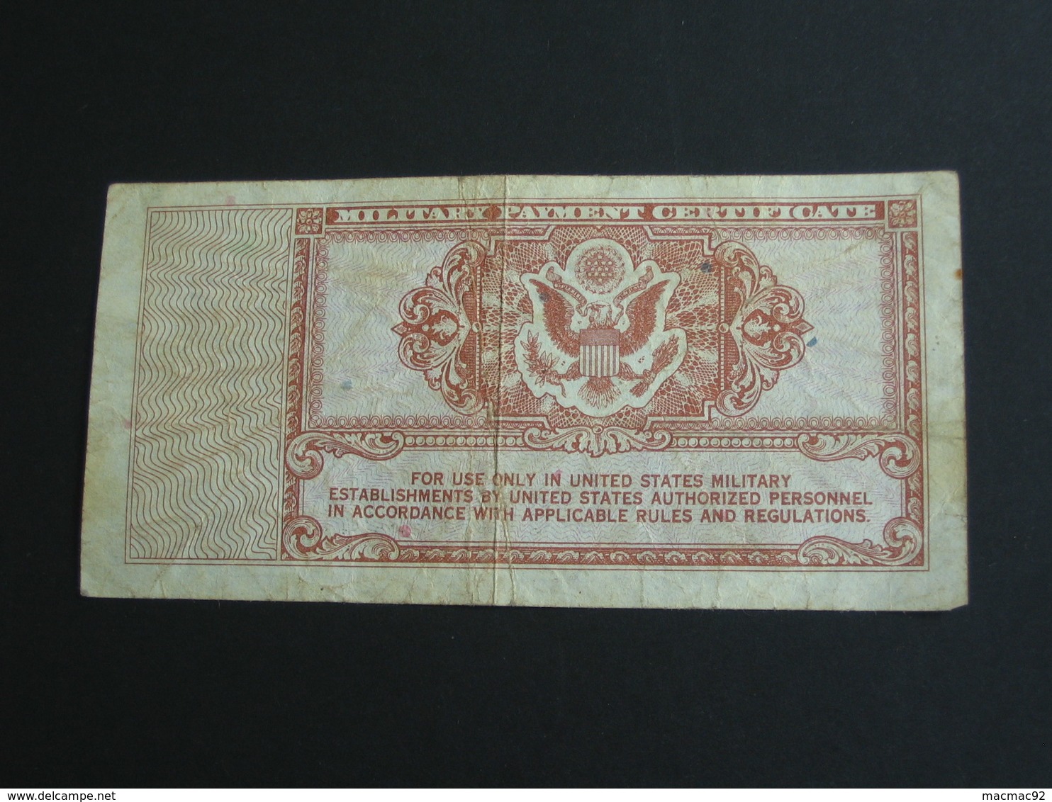 Etats Unis - 5 Cents - Military Payment Certificate - Série 472    **** EN ACHAT IMMEDIAT **** - 1948-1951 - Reeksen 472