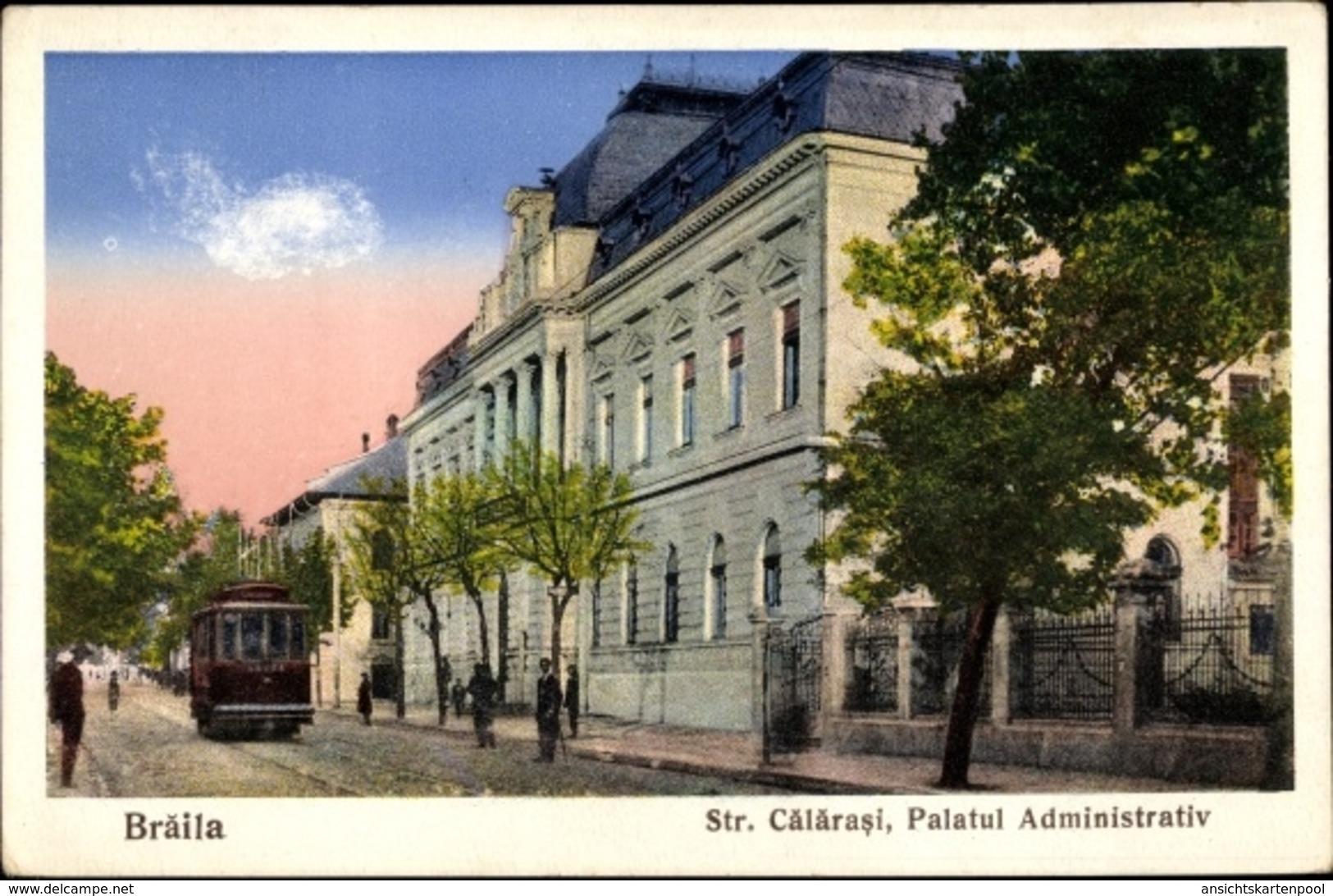 Cp Brăila Rumänien, Strada Calarasi, Palatul Administrativ - Rumänien
