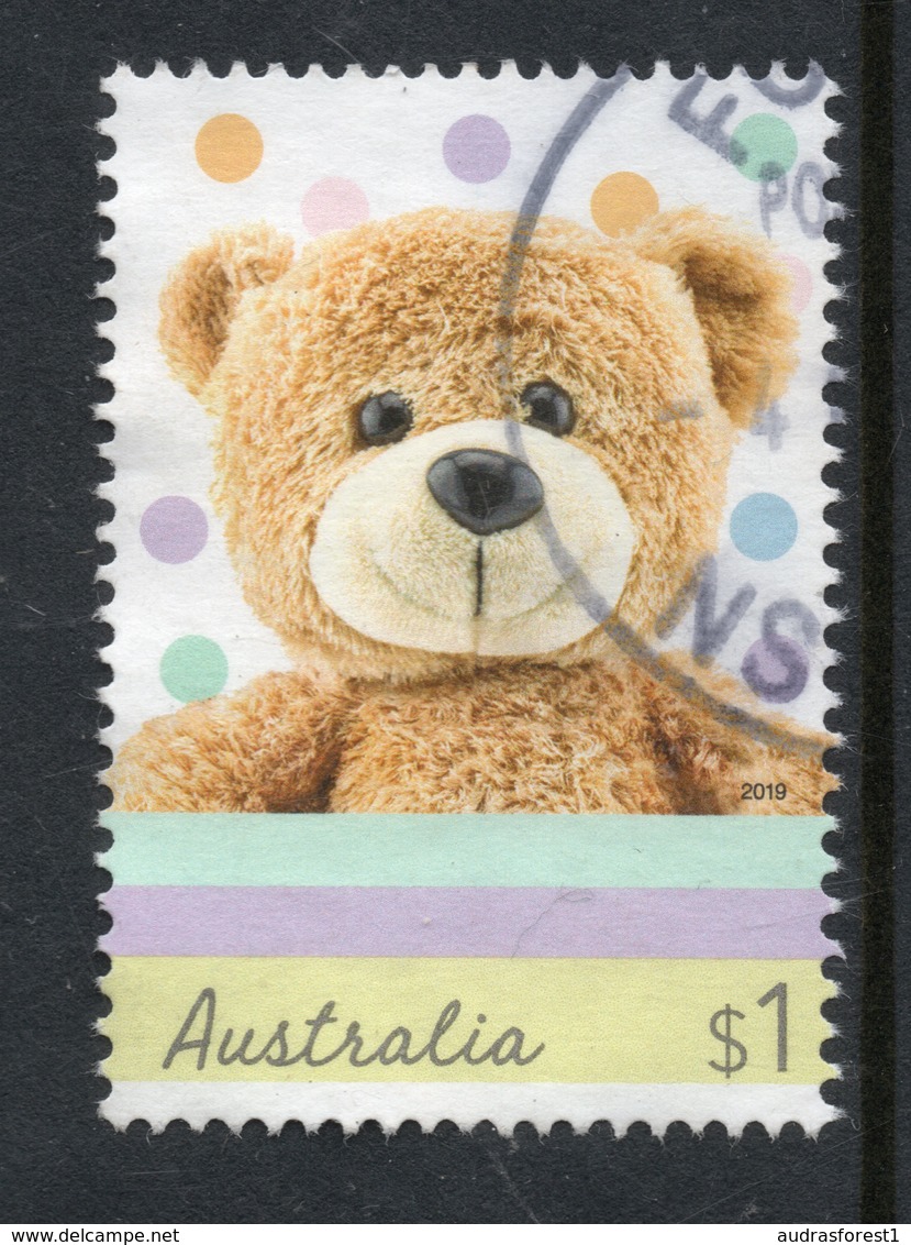 2019 AUSTRALIA TEDDY BEAR VERY FINE POSTALLY USED $1 SHEET Stamp - Oblitérés