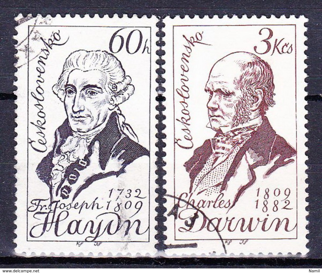 Tchécoslovaquie 1959 Mi 1161-2 (Yv 1044-5), Obliteré - Used Stamps