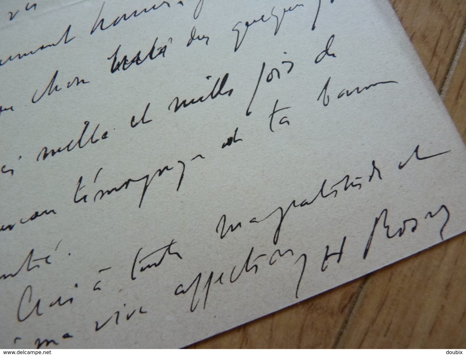 J. H. ROSNY Aîné (1856-1940) écrivain. Fondateur SCIENCE FICTION. Goncourt. AUTOGRAPHE [ Sci Fi - La Guerre Du Feu ] - Autres & Non Classés