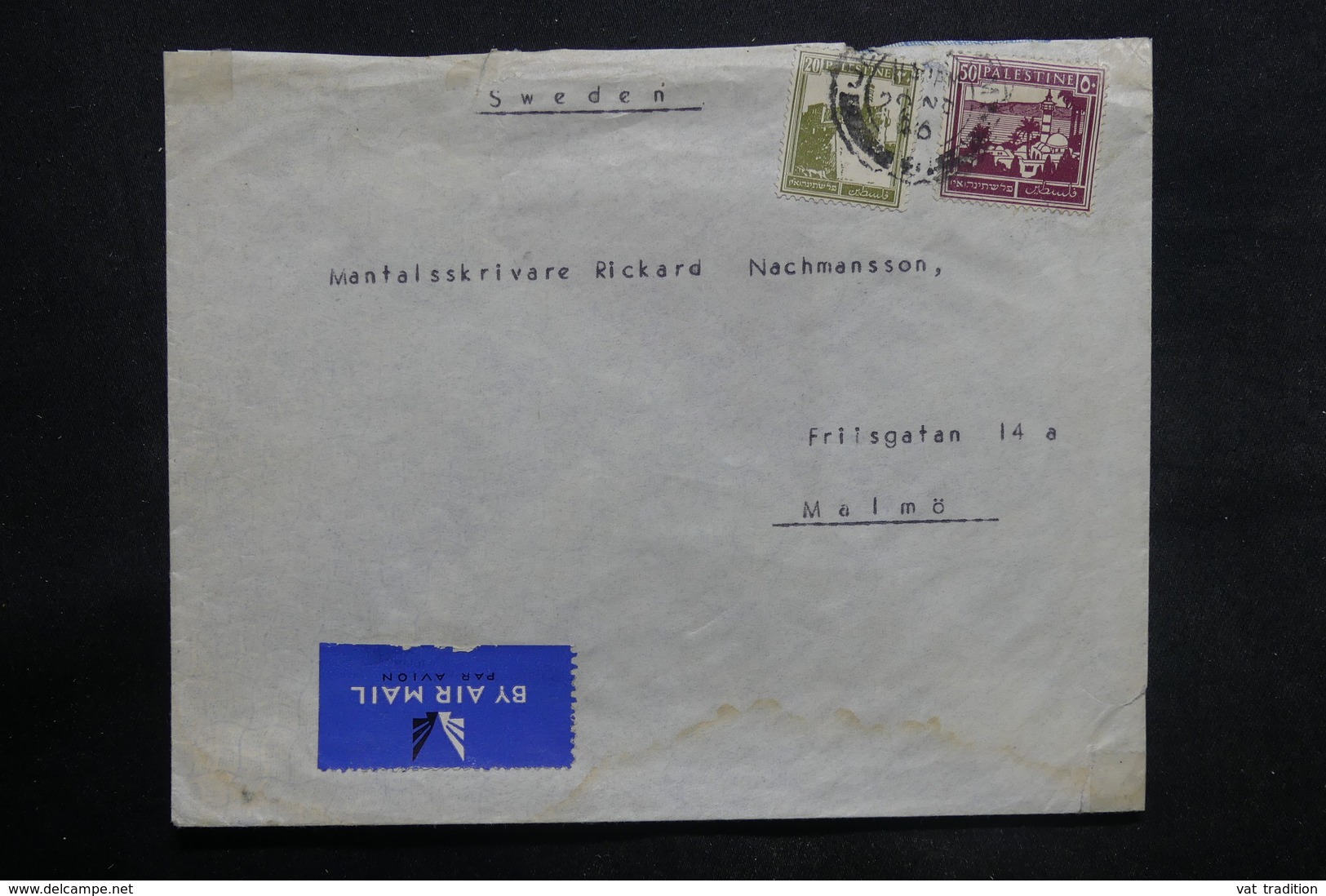 PALESTINE - Enveloppe Pour La Suède - L 35891 - Palestine