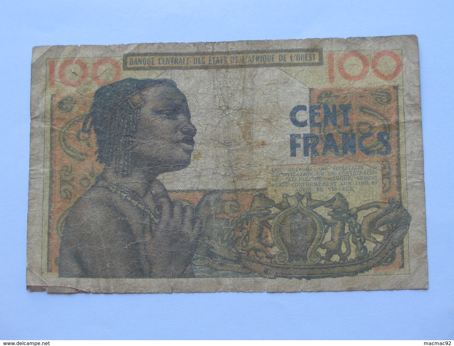 100 Francs - SENEGAL = K - Banque Centrale Des Etats De L'Afrique De L'Ouest **** EN ACHAT IMMEDIAT **** - Senegal