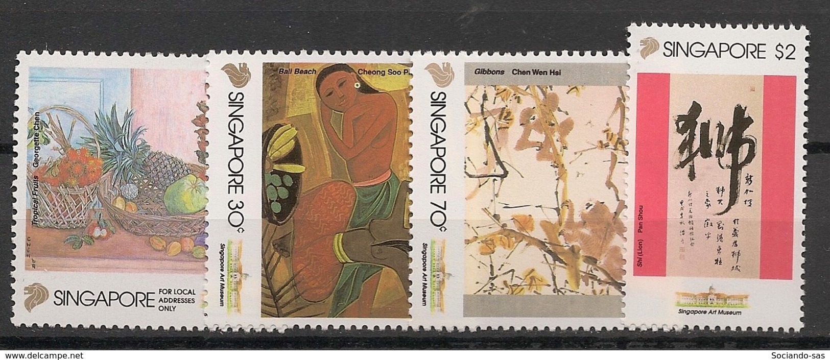 Singapore - 1995 - N°Yv. 757 à 760 - Peintures / Paintings - Neuf Luxe ** / MNH / Postfrisch - Singapore (1959-...)