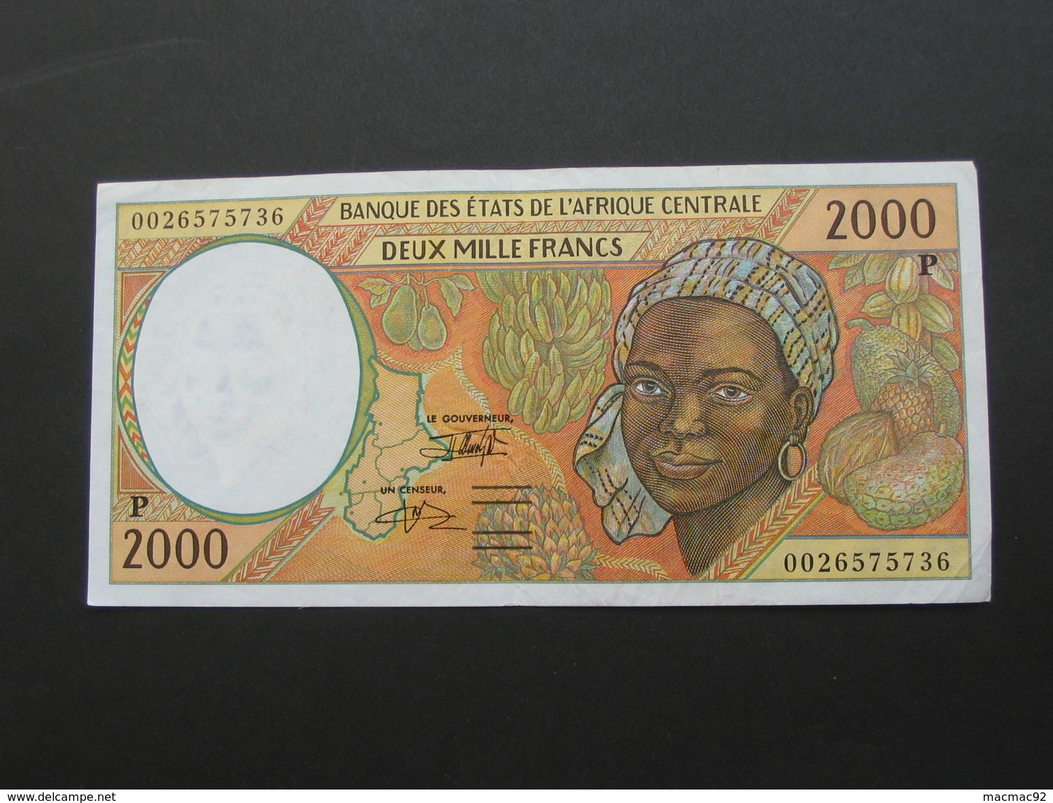 2000 Francs - TCHAD = P - Banque Centrale Des Etats De L'Afrique Centrale **** EN ACHAT IMMEDIAT **** - Tchad