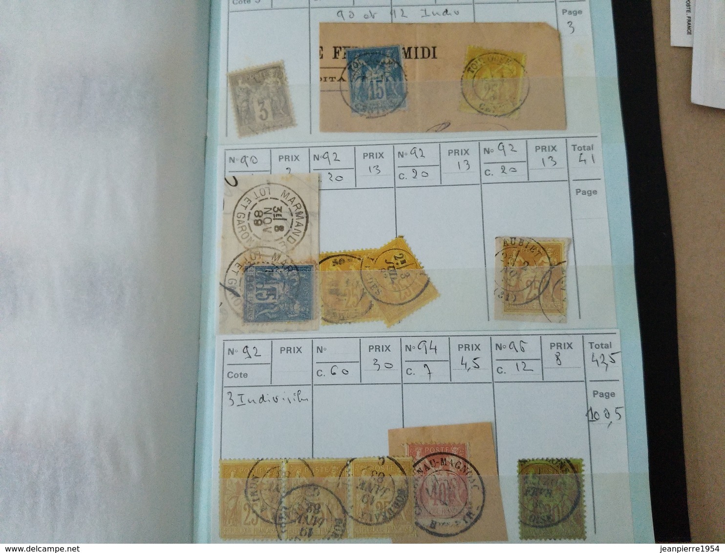 Anciens Timbres Dfrançais A Belle Cote - Colecciones (en álbumes)