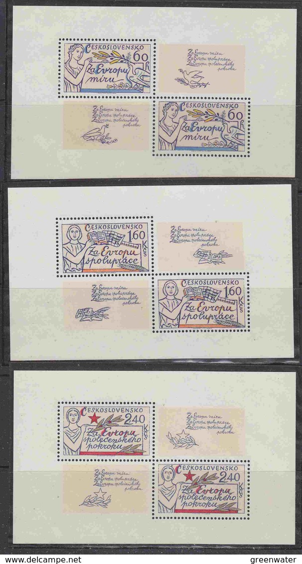 Czechoslovakia 1977 KSZE 3 M/s ** Mnh (43585) - Europese Gedachte