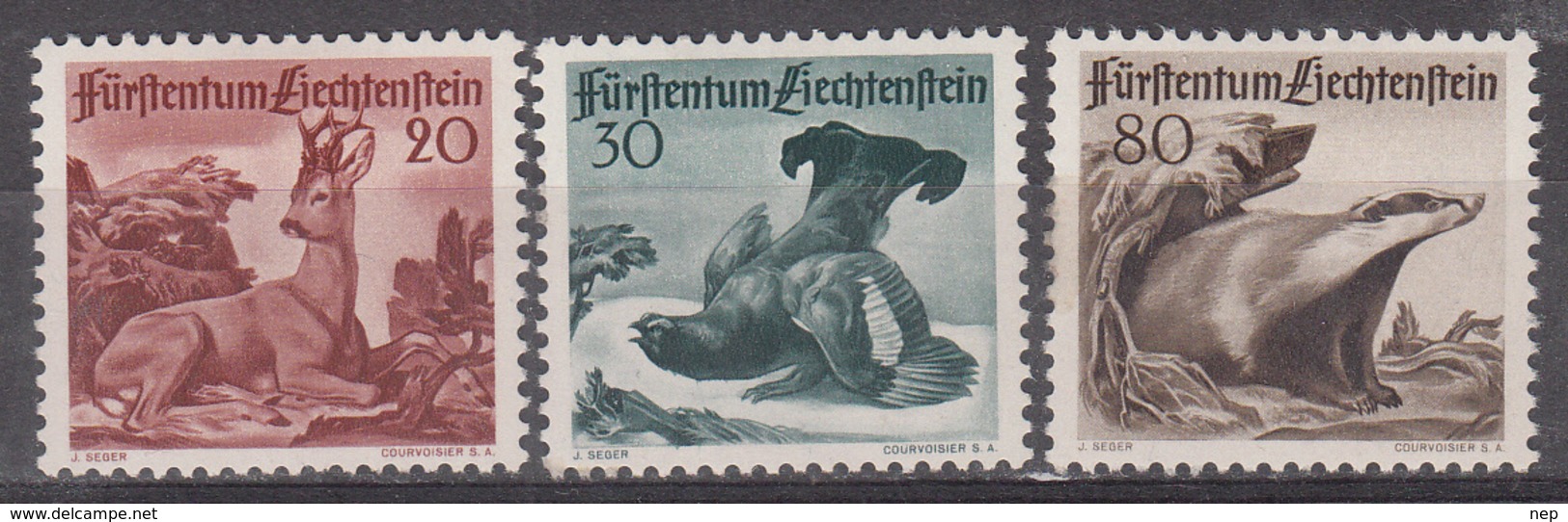 LIECHTENSTEIN - Michel - 1950 - Nr 285/87 - MH* - Neufs