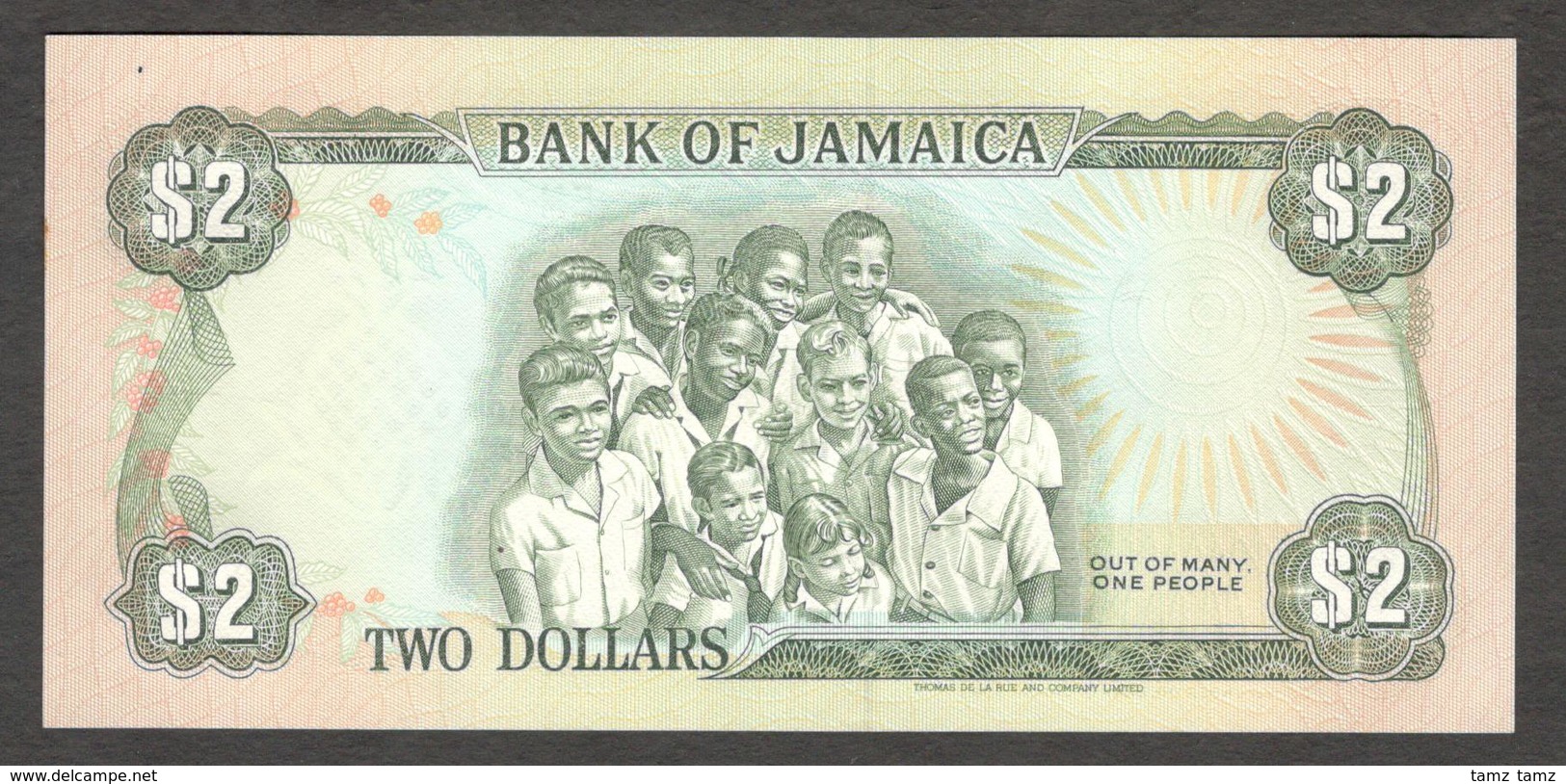 Jamaica 2 Dollars 1989 UNC - Jamaica