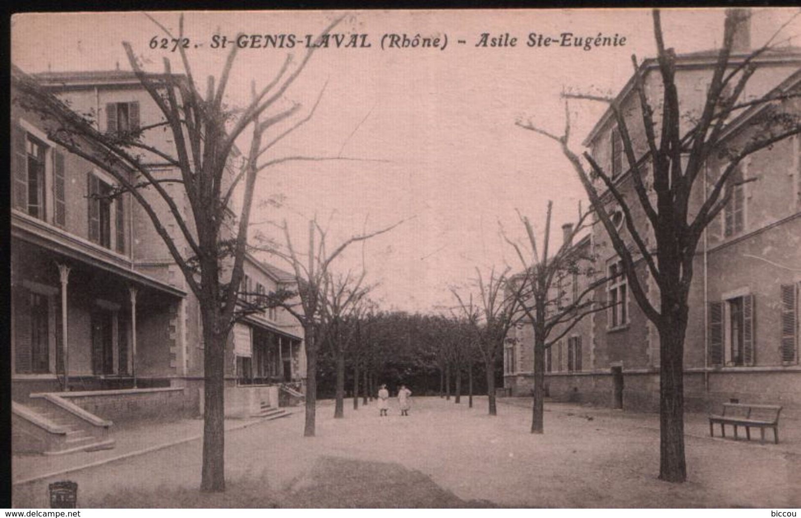 Cpa ST GENIS LAVAL 69 - Asile Ste Eugénie (correspondance Militaire Souvenir Du Fort De La Côte Lorette) - Autres & Non Classés