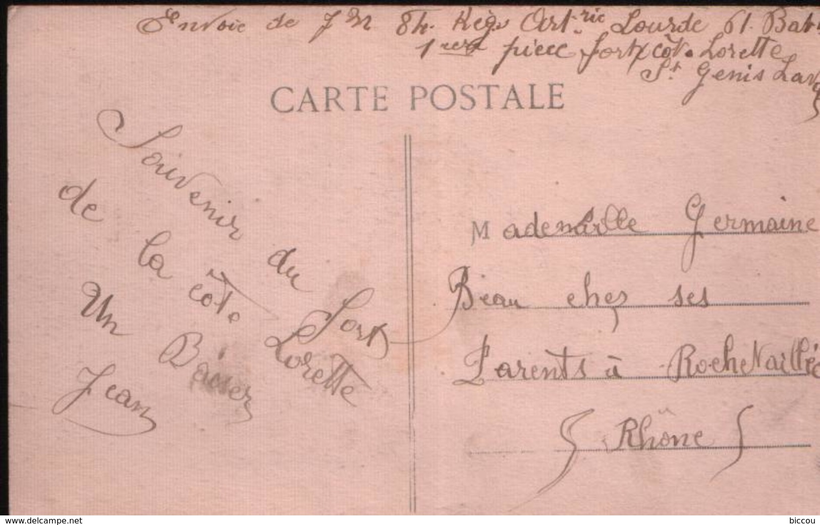 Cpa ST GENIS LAVAL 69 - Asile Ste Eugénie (correspondance Militaire Souvenir Du Fort De La Côte Lorette) - Autres & Non Classés