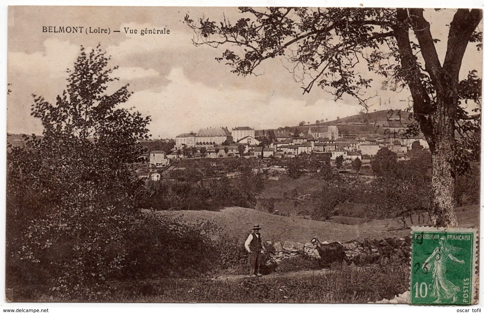 Belmont : Vue Générale (Phototypie J.M. Combier, Mâcon) - Otros & Sin Clasificación