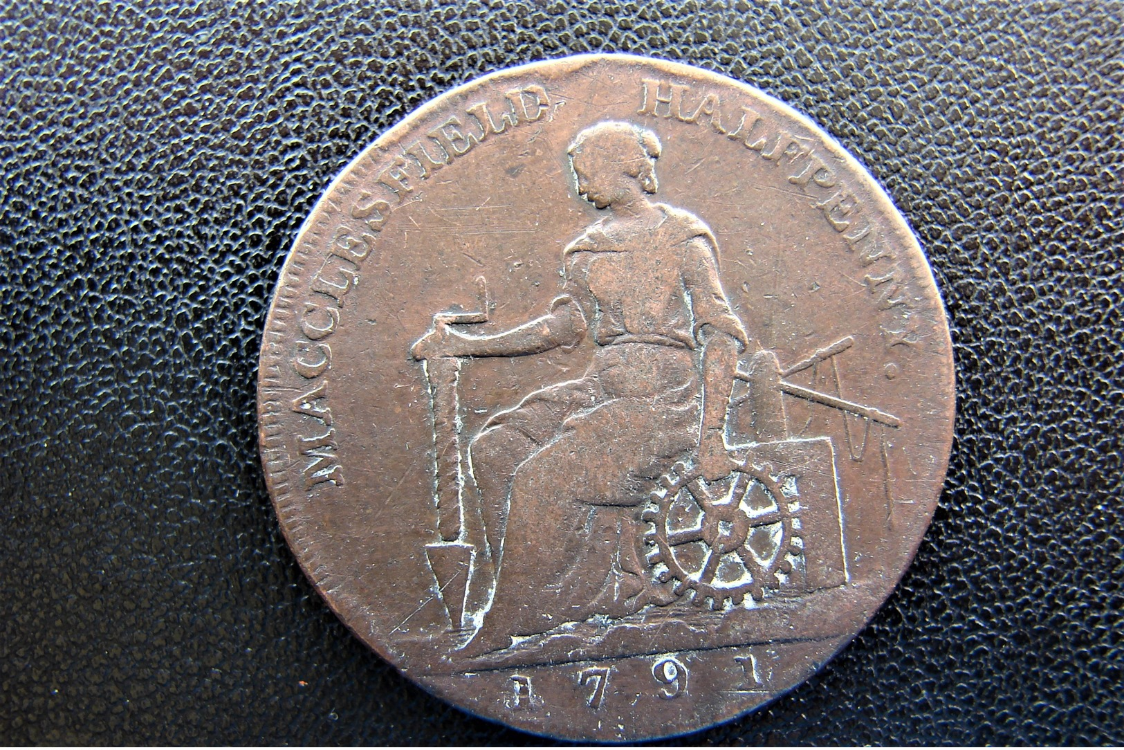 Macclesfied 1791 Token Half Penny Charles Roe - Autres & Non Classés