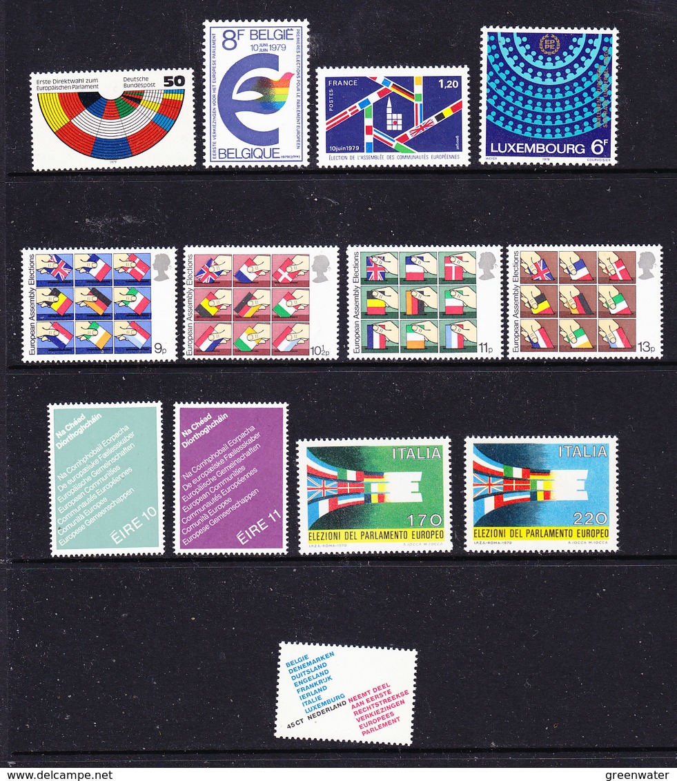 1979 1st European Elections 13v ** Mnh (43591) - Europese Gedachte