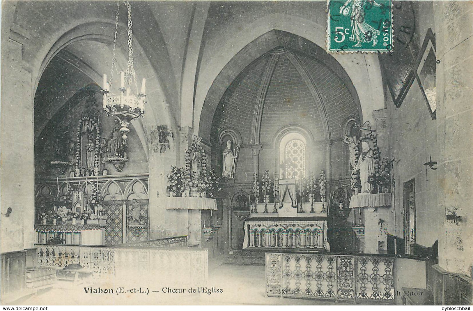 CPA 28 Eure Et Loir Viabon Choeur De L'Eglise - Autres & Non Classés