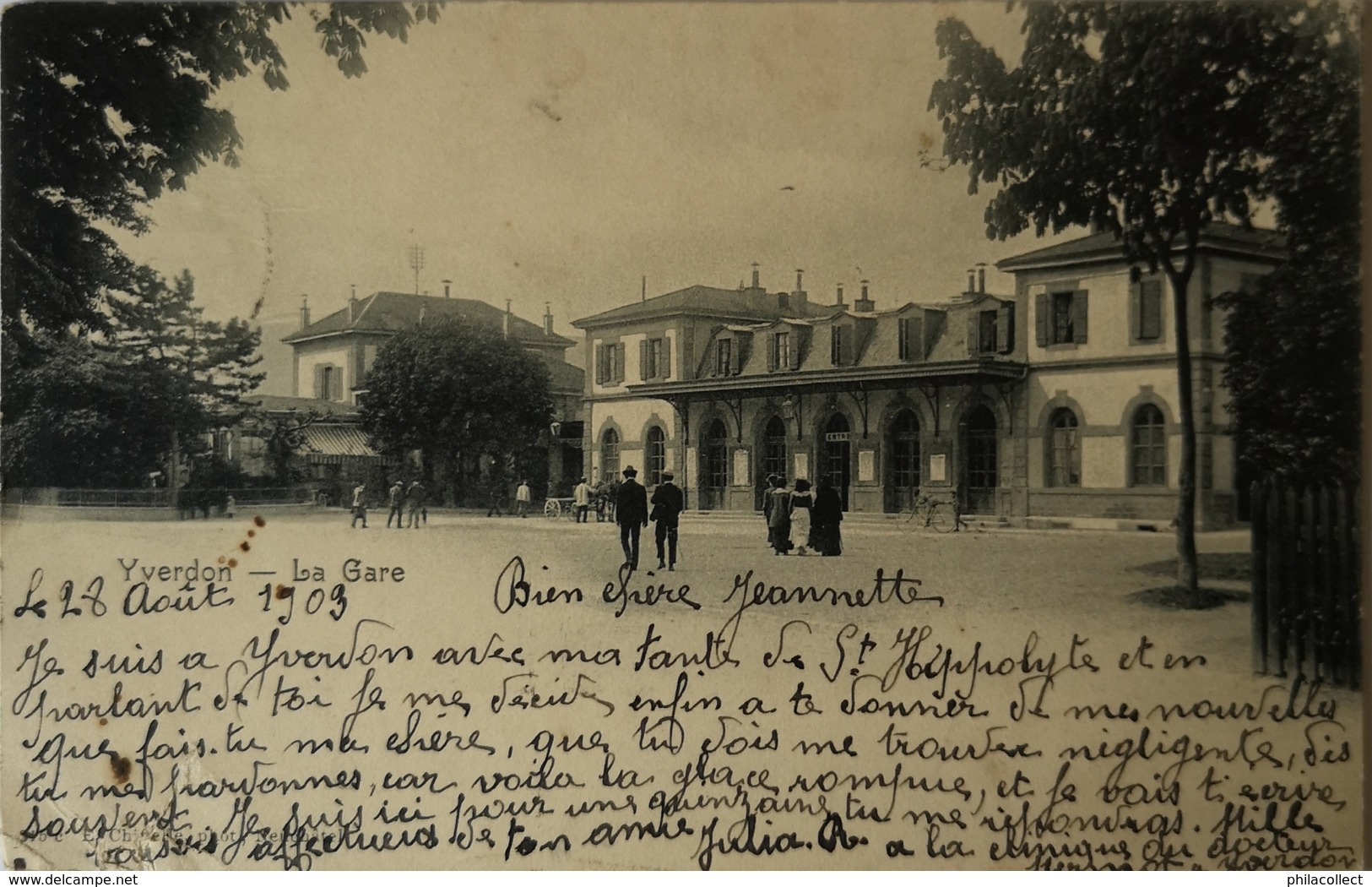 Suisse (VD) YVERDON // Gare - Bahnhof - Station 1903 - Yverdon-les-Bains 