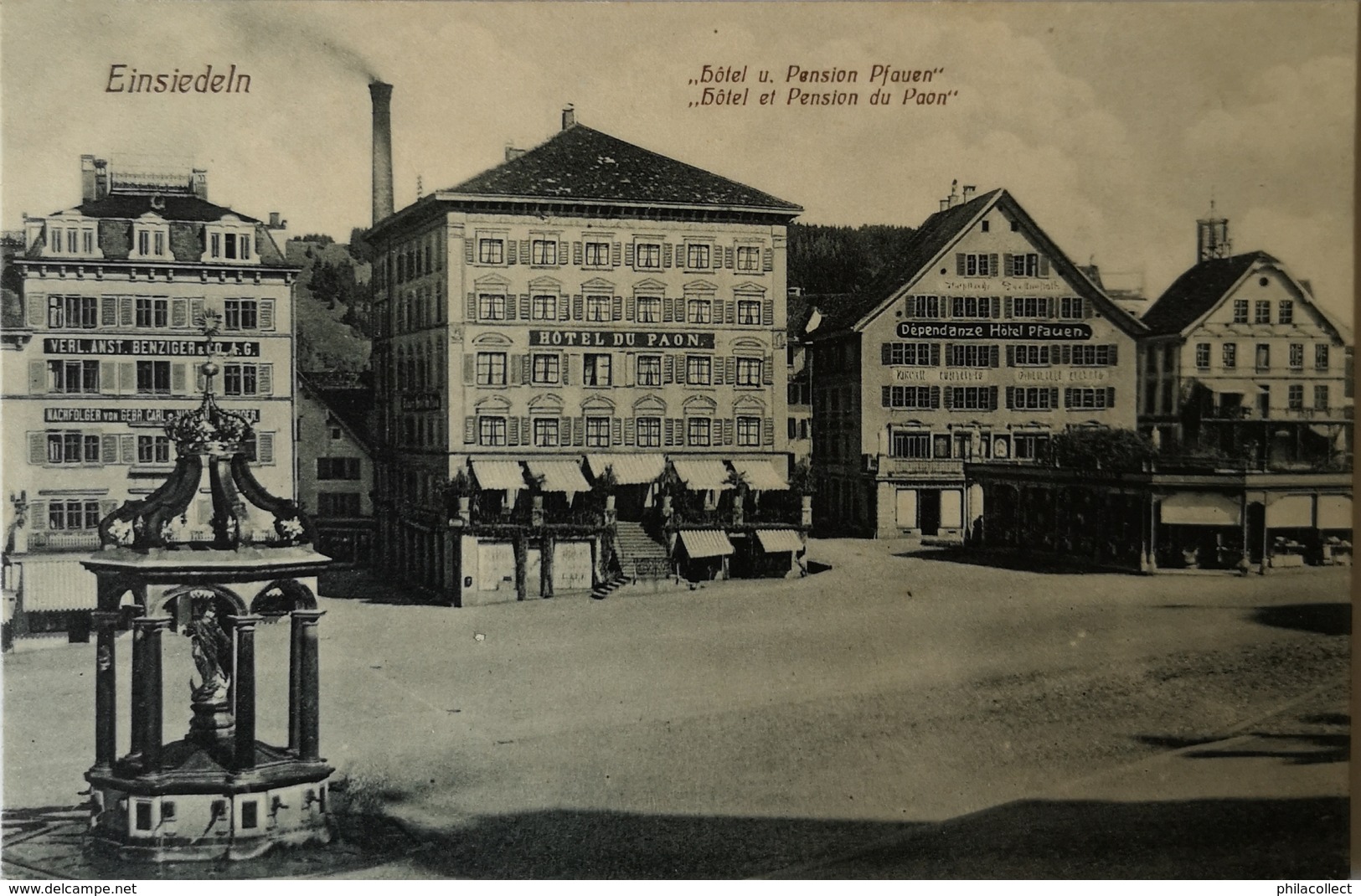 Suisse (SZ) Einsiedeln // Hotel Pfauen - Du Paon 19?? - Einsiedeln