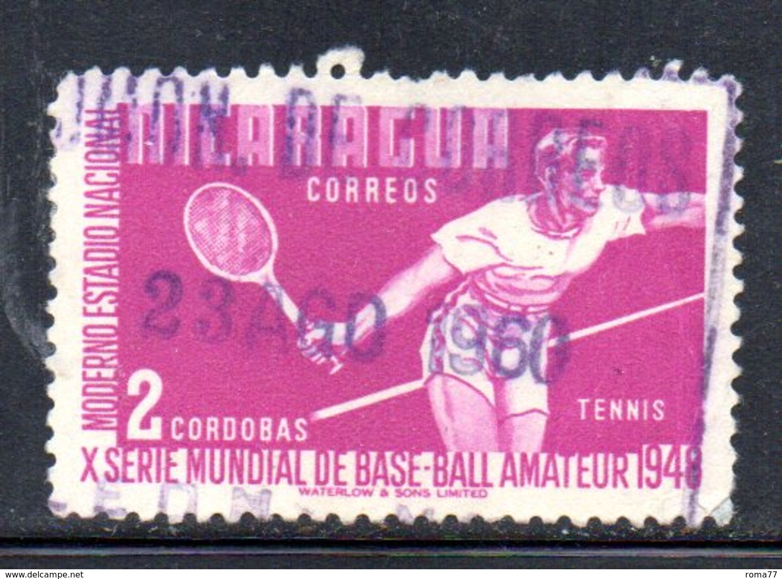 APR1935 - NICARAGUA 1949 , Yvert N. 747  Usato (2380A)  Tennis - Nicaragua
