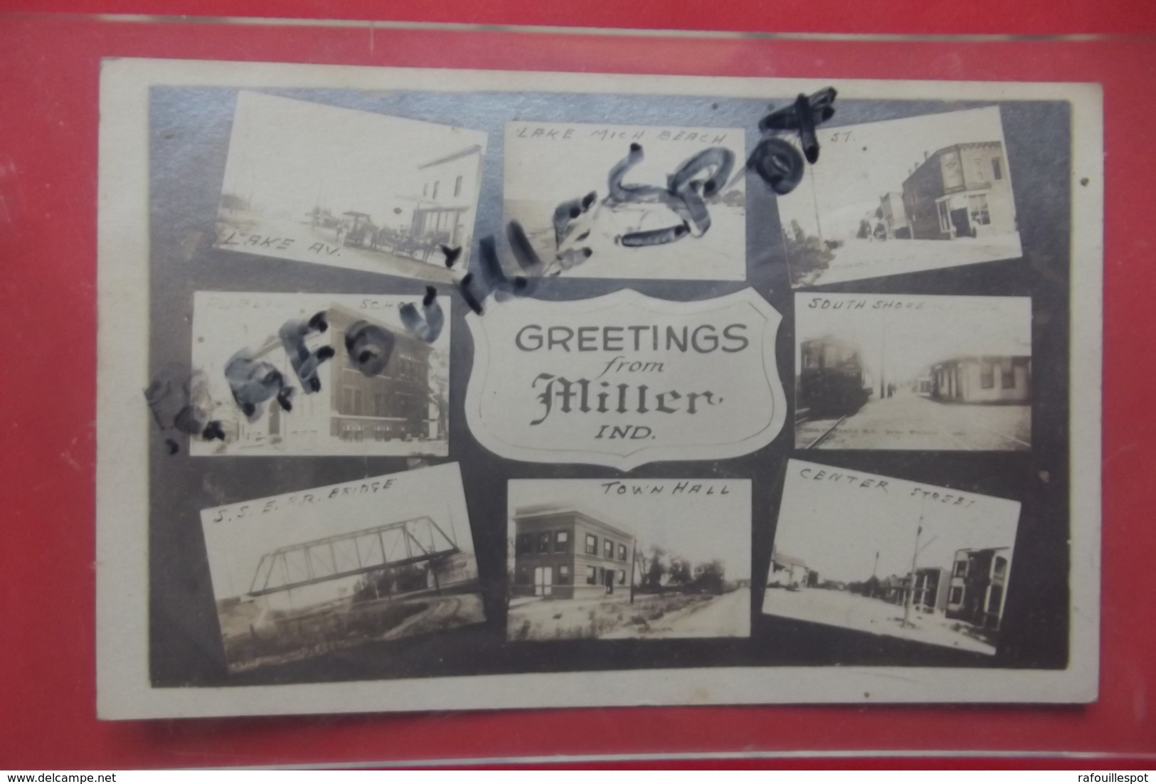 C Photo Greeting From Miller Ind - Other & Unclassified