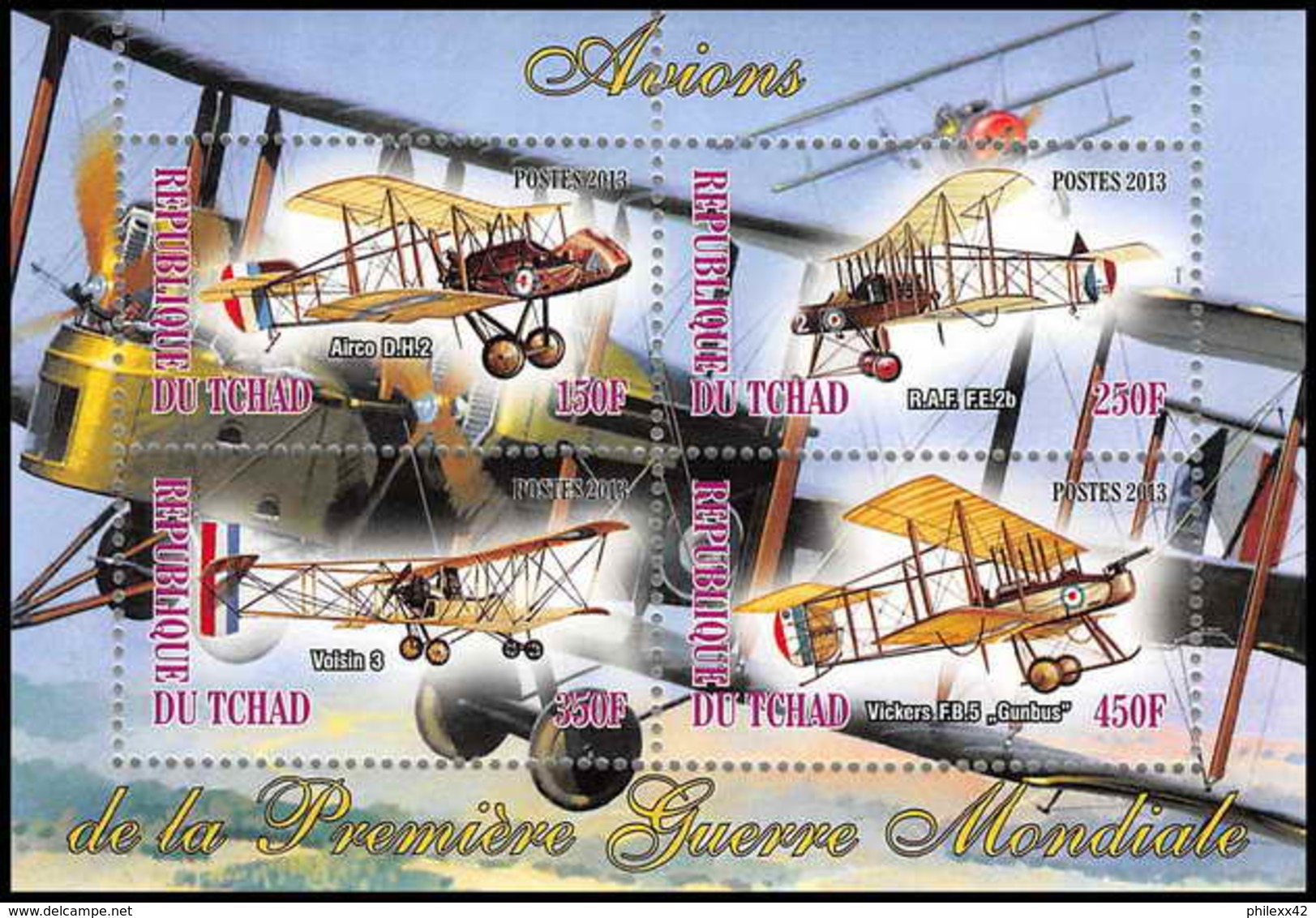 2180/ Bloc Neuf ** MNH Tirage Privé Local Stamp Vignette Avion (plane) - Avions