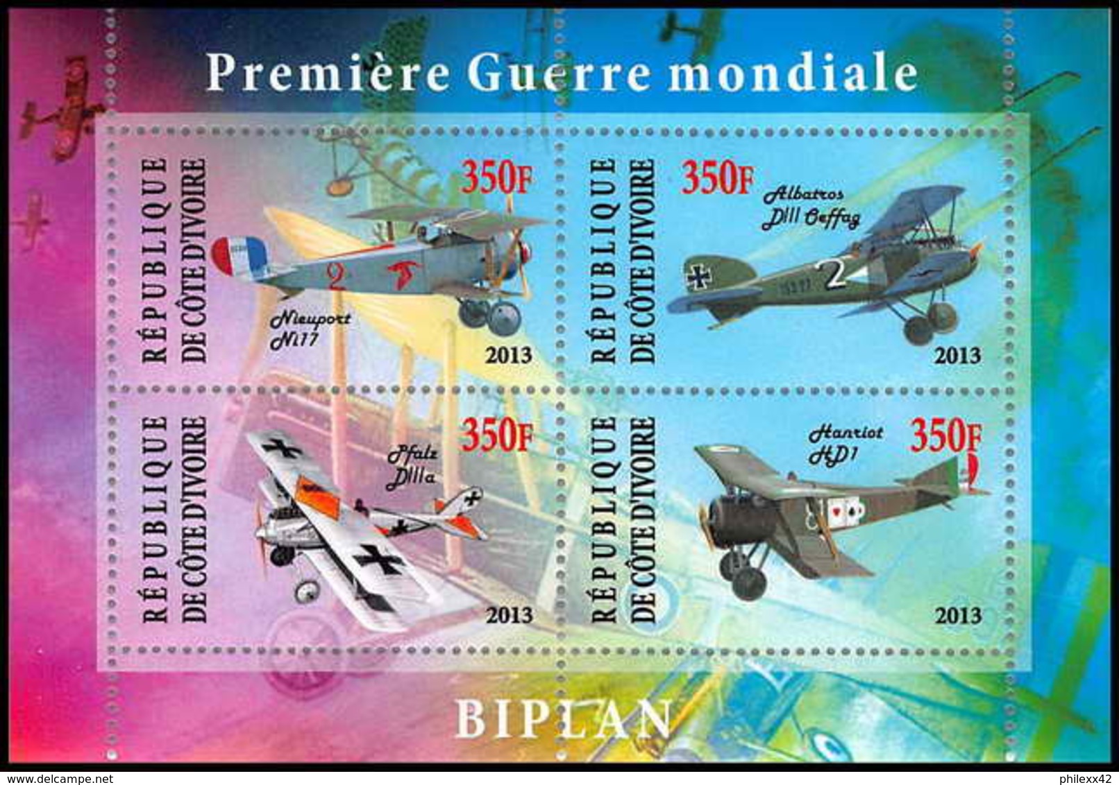 2181/ Bloc Neuf ** MNH Tirage Privé Local Stamp Vignette Avion (plane) - Vliegtuigen