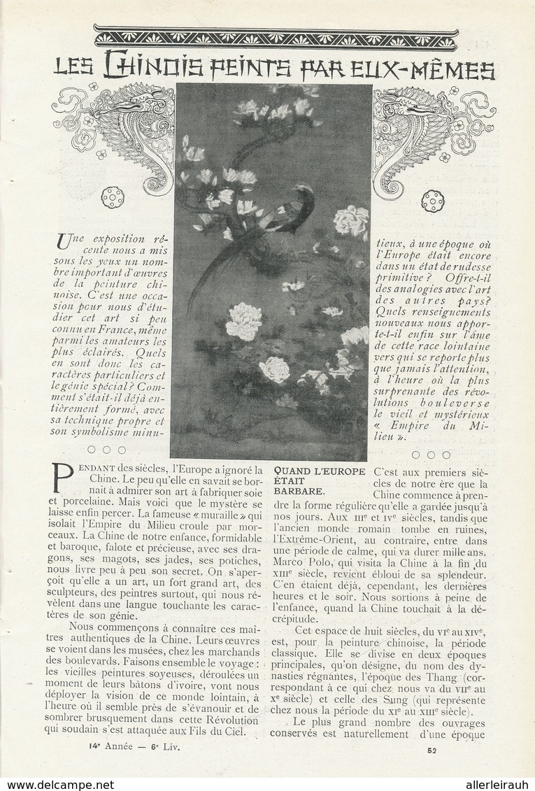 Les Chinois Peints Par Elix-mêmes /  Article , Pris D`un Magazine / 1911 - Sonstige & Ohne Zuordnung