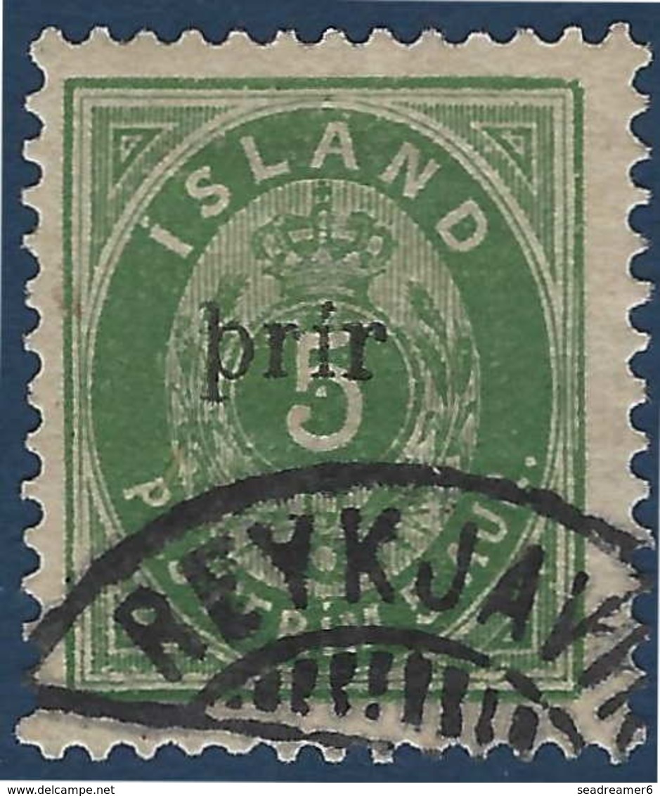 Islande 1897 N°19a Type II Oblitéré ! Signé Diena - Ungebraucht