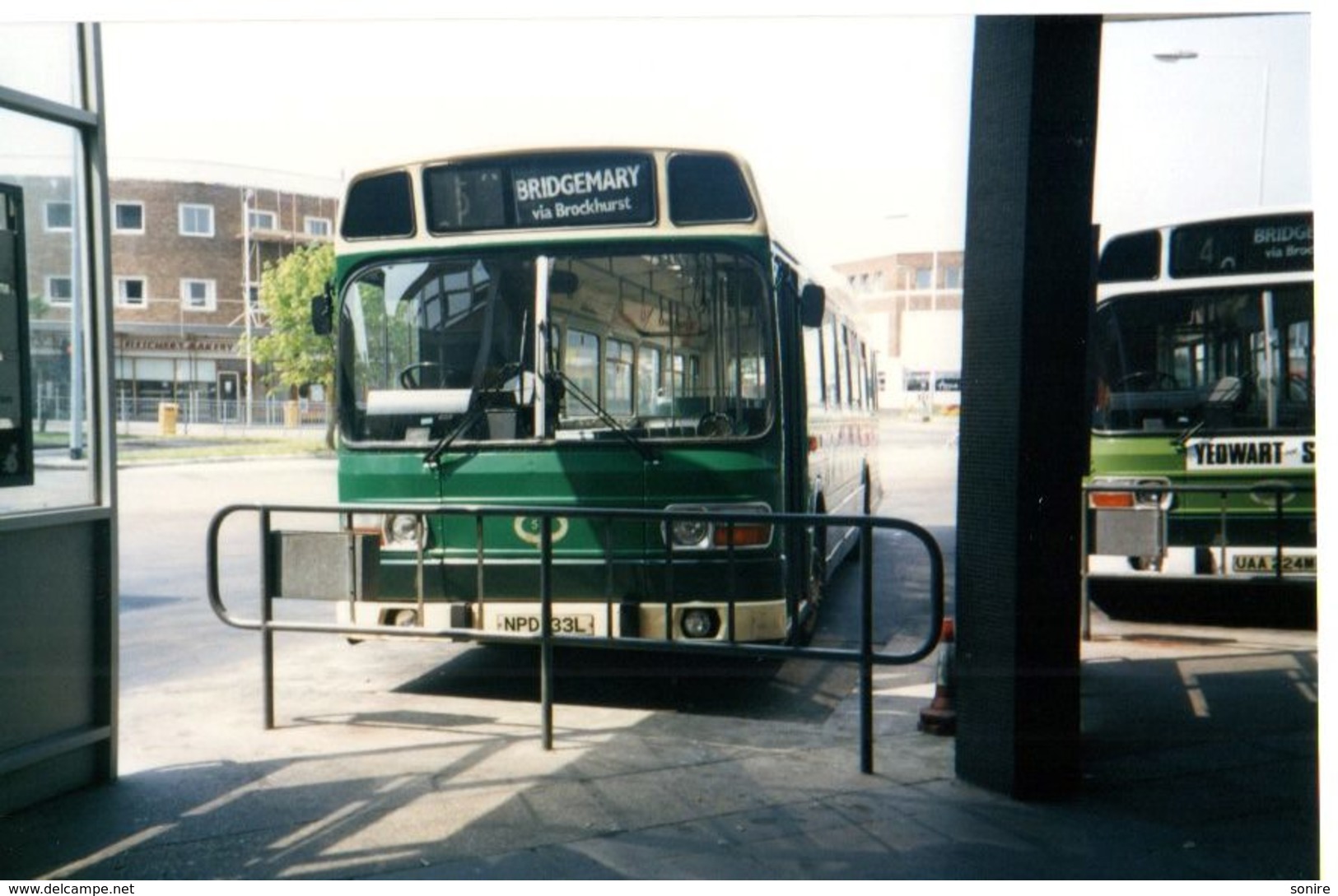 35mm ORIGINAL PHOTO BUS STATION BRIDGEMARY VIA BROCKHURST PORTSMOUTH - F057 - Altri & Non Classificati