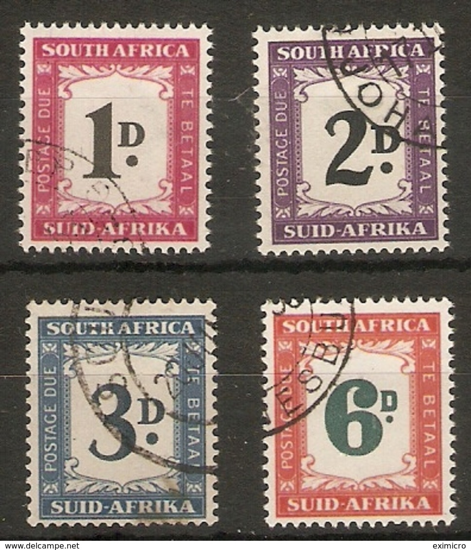 SOUTH AFRICA 1950 - 1952 POSTAGE DUE SET BETWEEN  SG D39 AND SG D43 FINE USED Cat £10 - Impuestos